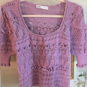 Women's Purple Knit Top